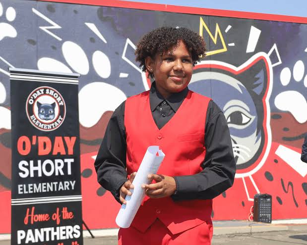Student at O'Day Short Elementary